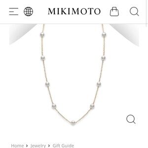 Akoya Cultured Pearl Station Necklace